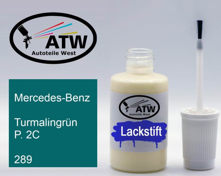 Mercedes-Benz, Turmalingrün P. 2C, 289: 20ml Lackstift, von ATW Autoteile West.